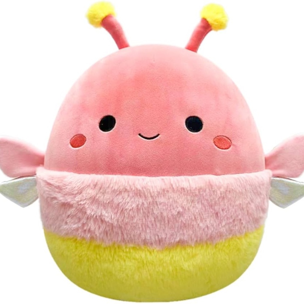 Squishmallows Pink and Yellow Bug Plush